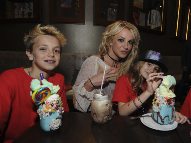 Britney Spears Enjoys A Family Outing At Planet Hollywood Disney Springs
