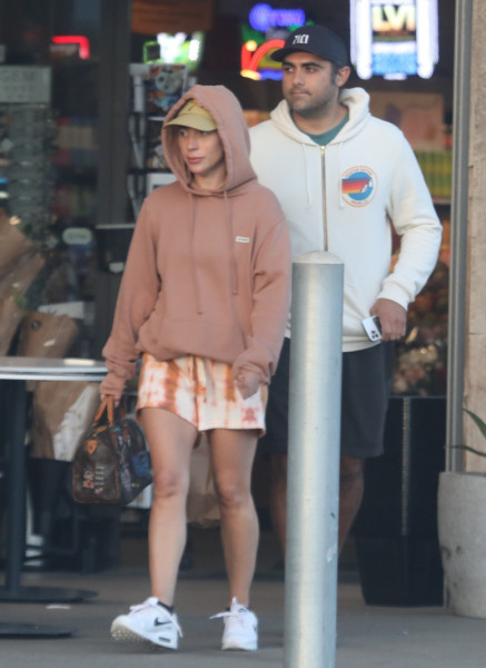 *EXCLUSIVE* Lady Gaga stops by the Vintage Grocers with her boyfriend