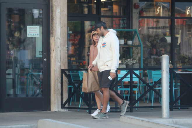 *EXCLUSIVE* Lady Gaga stops by the Vintage Grocers with her boyfriend