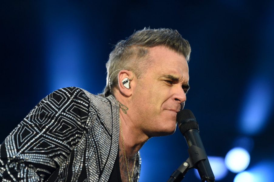 Robbie Williams Homecoming Gig For Charity At Port Vale FC Ground In Staffordshire
