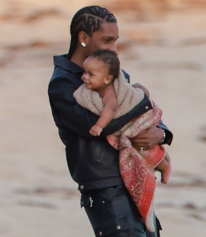 *PREMIUM-EXCLUSIVE* Rihanna and ASAP Rocky reveal their 6-month-old baby boy for the first time during a photoshoot in Malibu