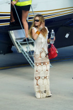 Rita Ora and boyfriend Taika Waititi are seen arriving in St-Barts