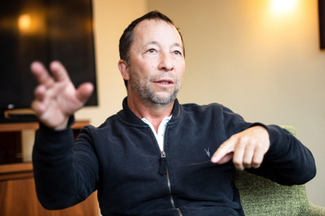 Bremen, Germany. 28th Oct, 2022. Swiss musician DJ Bobo (Ren Peter Baumann) during an interview with dpa. Credit: Sina Schuldt/dpa/Alamy Live News