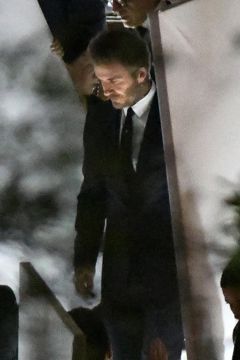 David Beckham, Maluma, and other guests arrive for the wedding of Marc Anthony and Nadia Ferreira at the Perez Art Museum in Miami