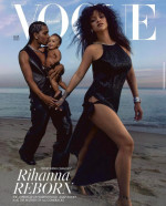 Rihanna, într-un pictorial spectaculos alături de A$AP Rocky și fiul lor/ Instagram British Vogue