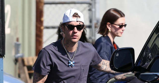 Justin and Hailey Bieber are seen out for lunch