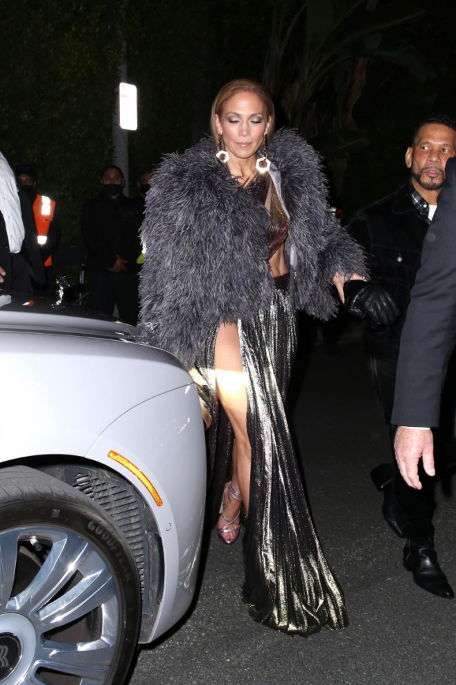 Jennifer Lopez exits her Revolve collaboration event in Beverly Hills!