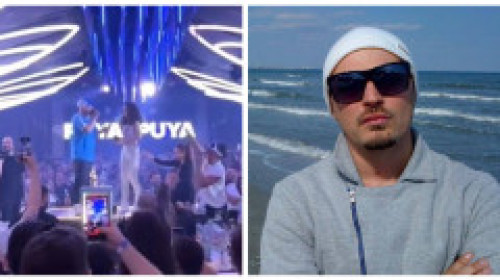 Puya și-a întrerupt concertul când o domnișoară a urcat pe scenă. Imaginile sunt virale: ”Mi-am schimbat total părerea despre el!”