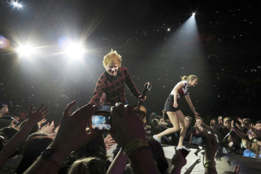 Ed Sheeran și Taylor Swift/ Profimedia