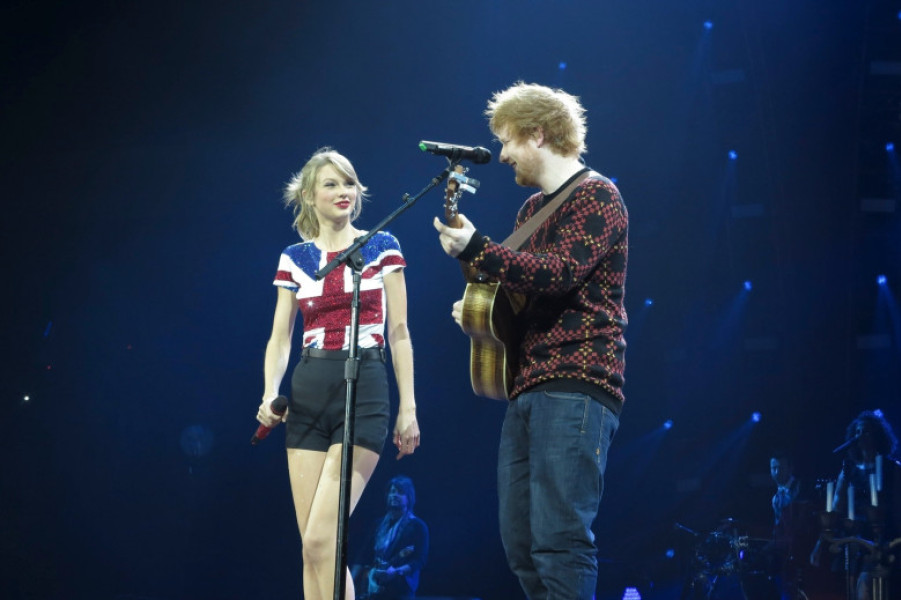 Ed Sheeran și Taylor Swift/ Profimedia