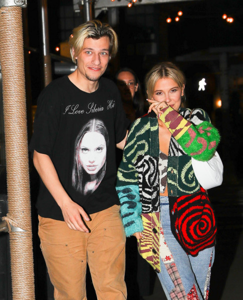 Millie Bobby Brown And Jake Bongiovi Are All Smiles As They Leave Don Angie In The West Village In New York City