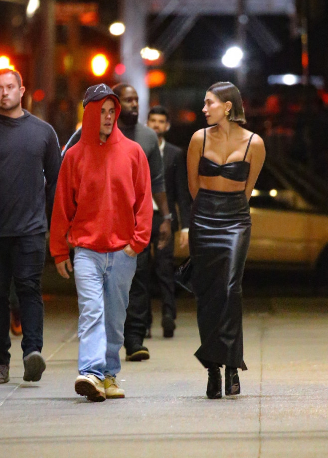 Justin and Hailey Bieber head out for a dinner date in Tribeca