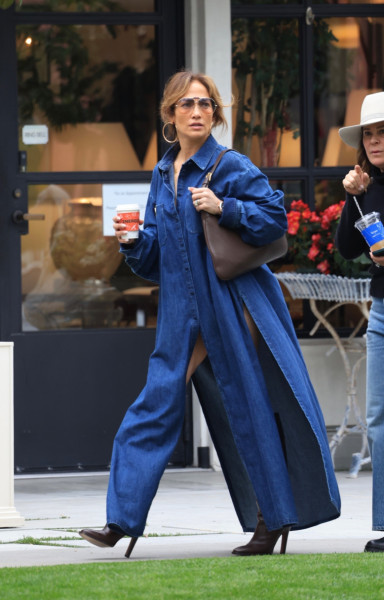 *EXCLUSIVE* Jennifer Lopez’s Valentino Dress Steals Show at Furniture Shopping Spree!