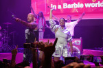 *EXCLUSIVE* Still got it! Aqua perform ‘Barbie Girl’ in Los Angeles 26 years after it was released amid news the famous song was cut from movie soundtrack!