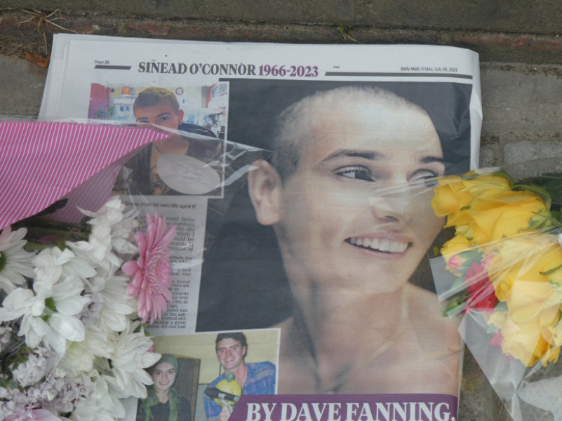 Flowers Left Outside Sinead O'Connor's London Residence