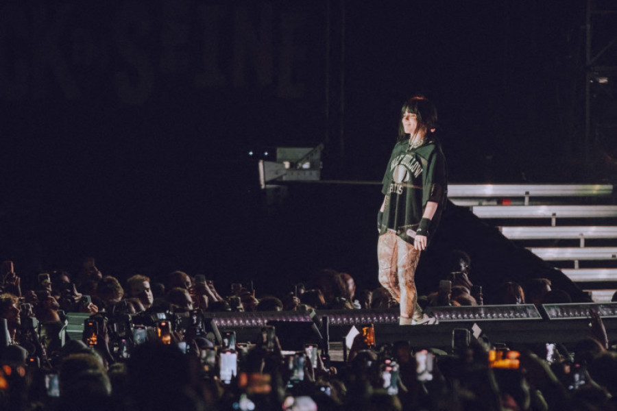 Billie Eilish en concert au festival Rock en Seine au domaine national de Saint Cloud