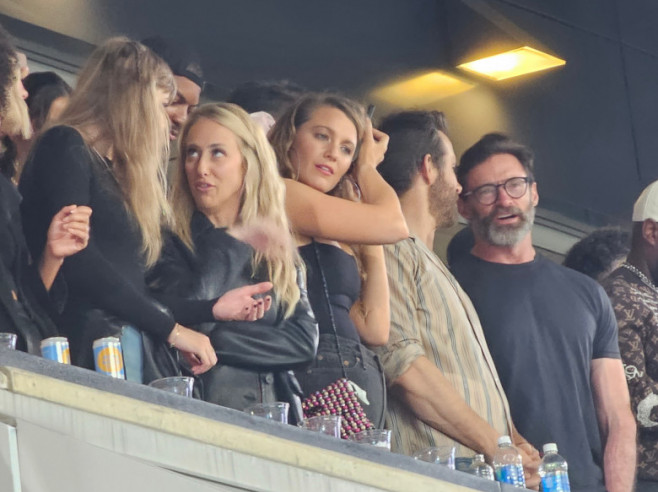 Taylor Swift Parties With Hugh Jackman, Blake Lively, Ryan Reynolds And More In Her Suite Sponsored By Aaron Roger's As She Cheers For Kc Chiefs And Travis Kelce In New Jersey