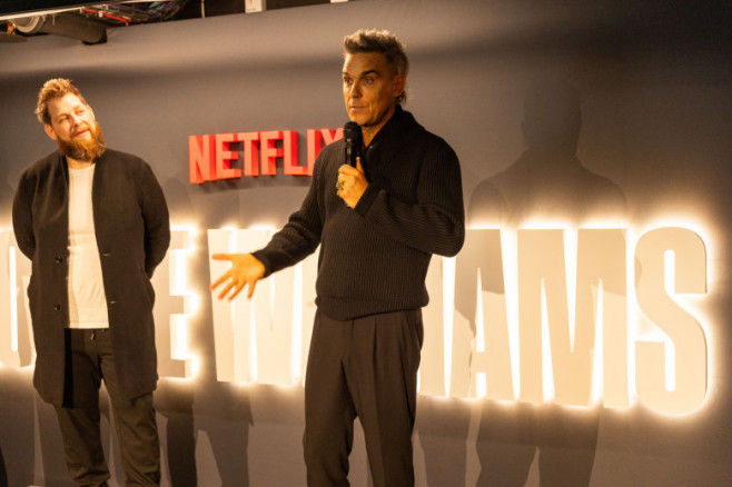 Pop-Up and Launch Event of 'Robbie Williams' Documentary Series, London, UK - 01 Nov 2023