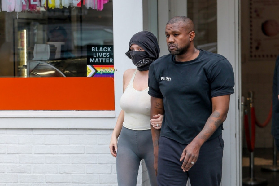 Bianca Censori și Kanye West /