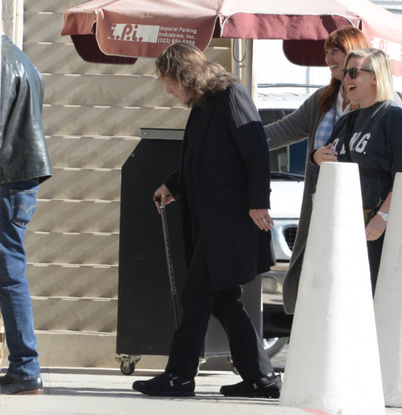 EXCLUSIVE: Ozzy Osbourne Heads to a Private Screening of Napoleon in Los Angeles