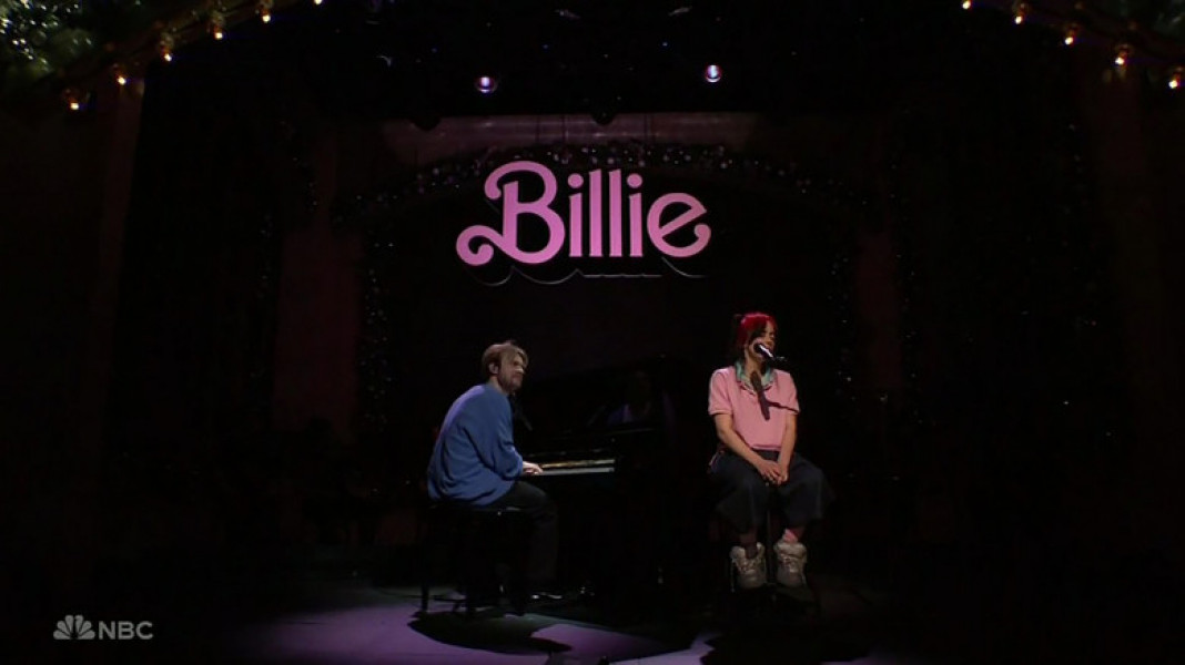 Greta Gerwig makes cameo to introduce Billie Eilish as she sings Barbie song on Saturday Night Live
