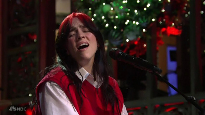 Greta Gerwig makes cameo to introduce Billie Eilish as she sings Barbie song on Saturday Night Live