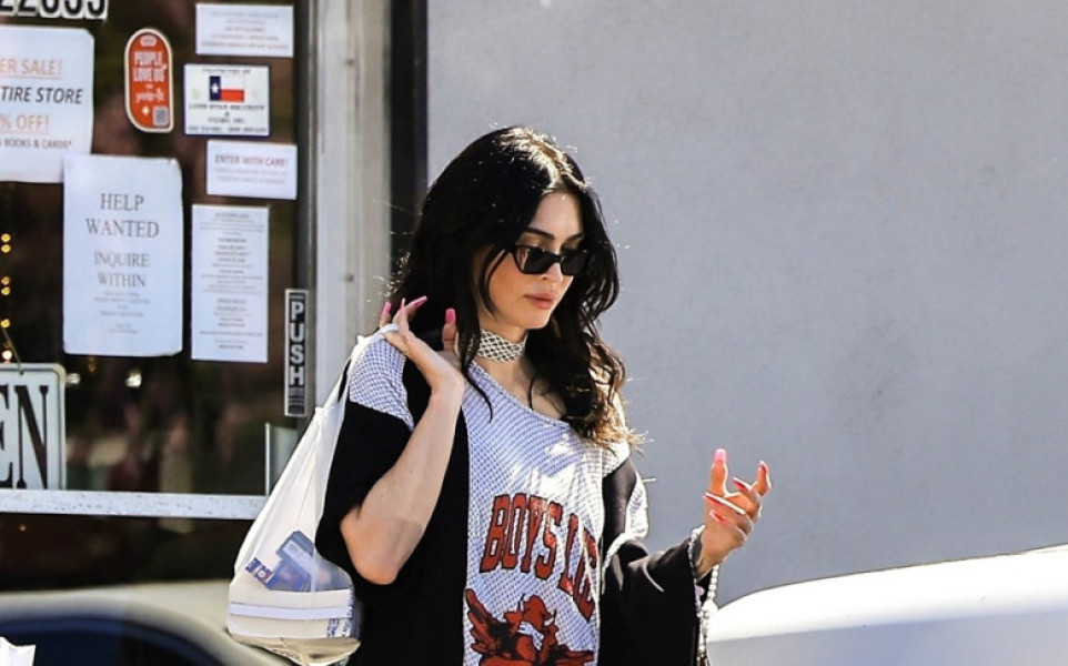 *EXCLUSIVE* Megan Fox and kids spend Saturday at Native Spirit Lodge in LA as she risks an almost wardrobe malfunction!