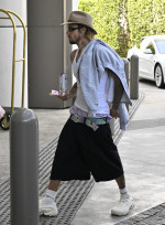 Justin Bieber Arrives At Waldorf Astoria In Beverly Hills - 8 Aug 2024