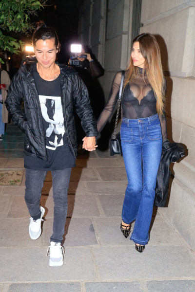 Julio José and his girlfriend, Ariadna Romero, romantic date in Madrid