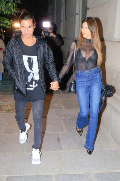Julio José and his girlfriend, Ariadna Romero, romantic date in Madrid