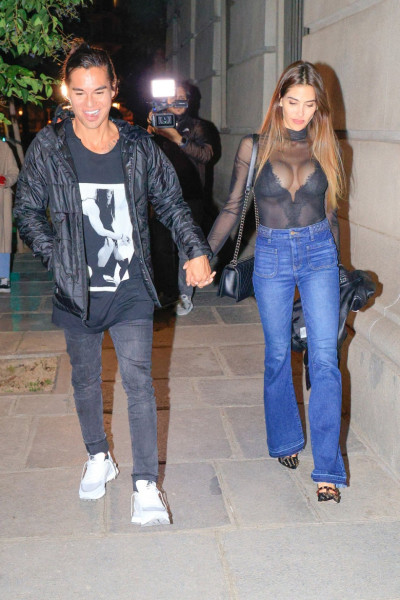Julio José and his girlfriend, Ariadna Romero, romantic date in Madrid