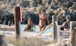 *EXCLUSIVE* It's fun in the sun for the British Model Kate Moss with her daughter Lila and good friend Rita Ora as they put on a scintillating bikini show during their sun-soaked holiday out in Formentera. *PICTURES TAKEN ON 04/08/2024*