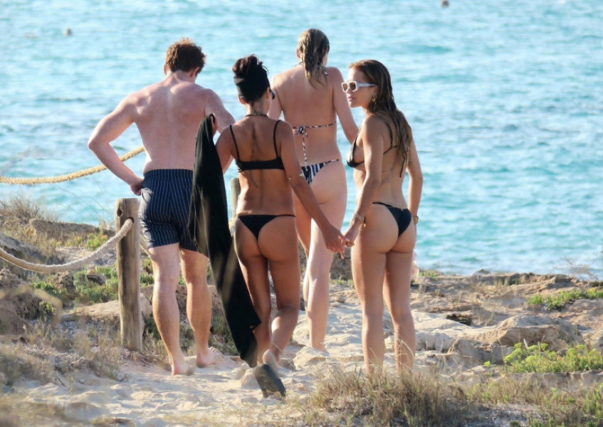 *EXCLUSIVE* It's fun in the sun for the British Model Kate Moss with her daughter Lila and good friend Rita Ora as they put on a scintillating bikini show during their sun-soaked holiday out in Formentera. *PICTURES TAKEN ON 04/08/2024*