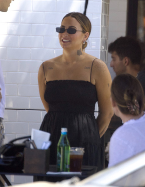 *EXCLUSIVE* Demi Lovato celebrates birthday with fiancé over breakfast in Studio City