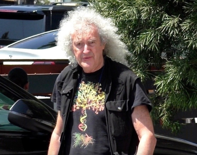 Queen Legend, Brian May Seen with Mystery Woman in Low-Key Ride in LA