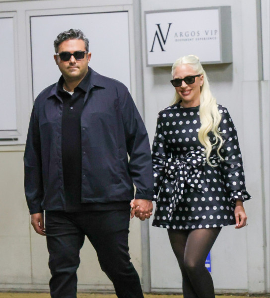 Lady Gaga And Michael Polansky Arrive Hand In Hand In Style At The Venice Film Festival - 02 Sep 2024