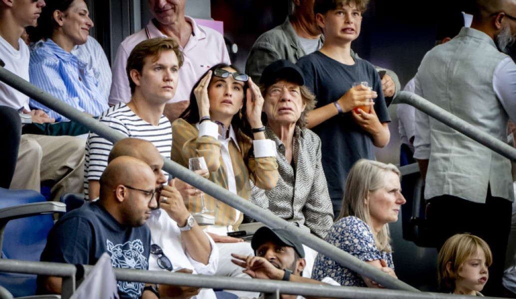 Paris 2024 - Mick Jagger and Melanie Hamrick In The Stands