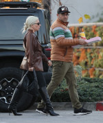 *EXCLUSIVE* Lady Gaga and Boyfriend Michael Polansky Prove Their Relationship is Going Strong in the New Year with a Cozy Pizza Run in Malibu **WEB MUST CALL FOR PRICING**