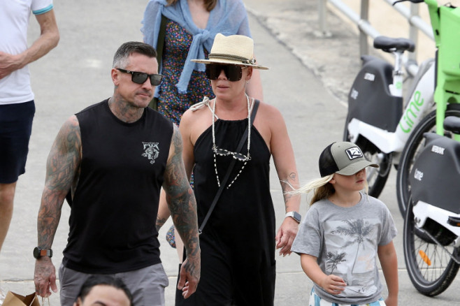 EXCLUSIVE: US Singer Pink touches down in Australia for family holiday