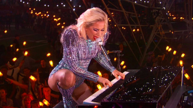 Lady Gaga dives into the Super Bowl LI half time show