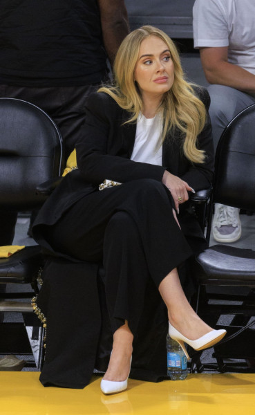 Adele at Lakers Nuggets Game 4