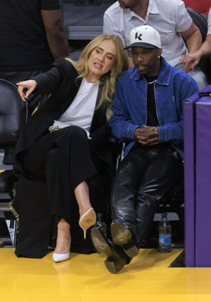 Adele at Lakers Nuggets Game 4