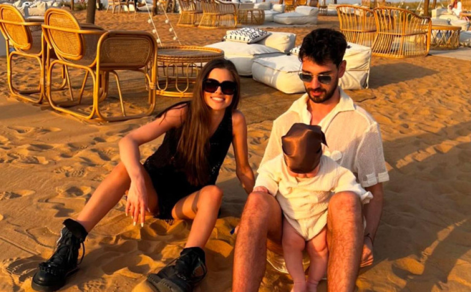 Theo Rose, Anghel Damian și fiul lor, Sasha/ Foto: Instagram