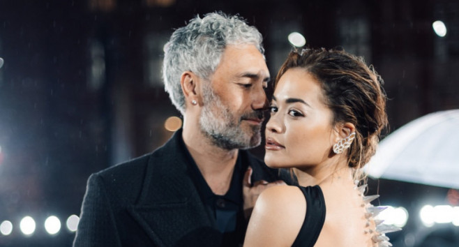 Rita Ora and her husband Taika Waititi at the British fashion award 2023 at the Royal Albert Hall