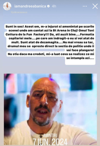 andreea banica incident toni cottura (2)