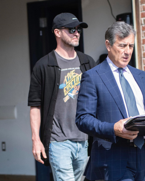 PREMIUM EXCLUSIVE: Justin Timberlake Seen Arriving At Sag Harbor Village Court After Being Arrested For DWI - 19 Jun 2024