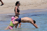 *PREMIUM-EXCLUSIVE* *MUST CALL FOR PRICING* Katy Perry and Orlando Bloom are back in Sardinia for a family holiday 8 years after Orlando's naked paddleboard trip