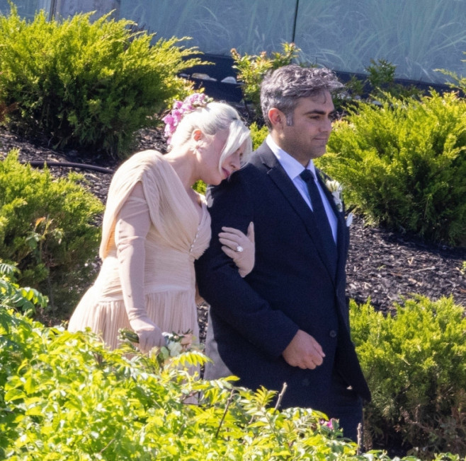 *PREMIUM-EXCLUSIVE* Lady Gaga Looks Radiant as the Maid of Honor at Her Sister’s Seaside Wedding in Maine Alongside Her Partner Michael Polansky ** Web Embargo until 5:24 ET on June 4, 2024**