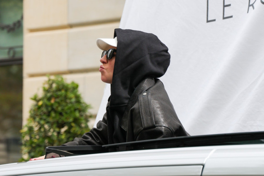 Lady Gaga Spotted From The Roof Of Her Car In Paris With A Mysterious Ring On Her Hand - 25 Jul 2024