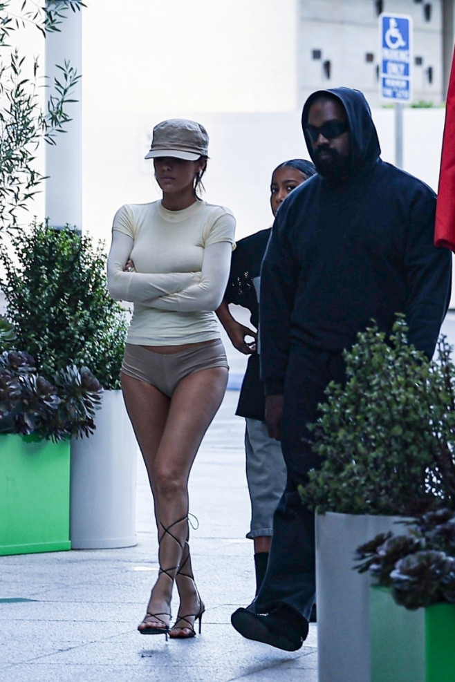 Bianca Censori, North West, Kanye West